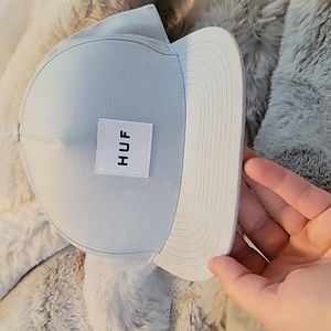 Huf flatbill light blue snapback like new condition